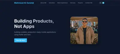 موقع الكتروني شخصي