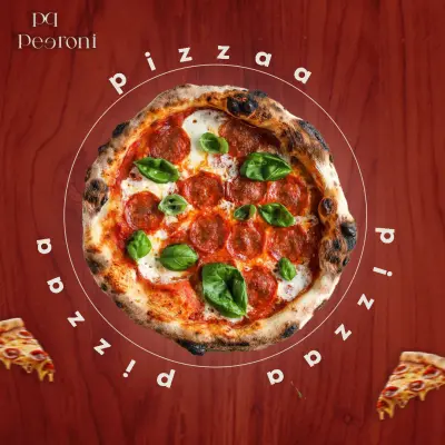 تصميم بوست سوشيال ميديا لمطعم بيتزا