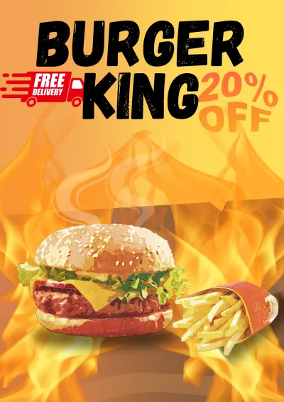 اعلان محل برجر