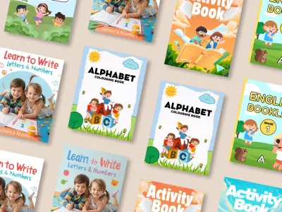 تصميم كتب تعليمية جاهزة للطباعة