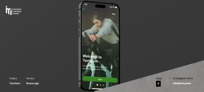 تصميم واجهة UI لتطبيق Fitness