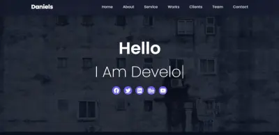 Personal Resume & Portfolio Landing Page (صفحه هبوط)