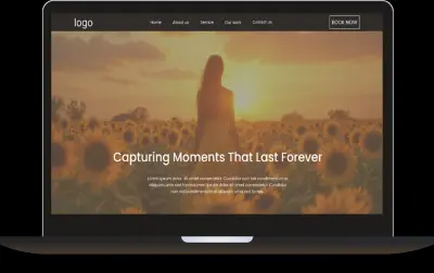 تصميم صفحة هبوط لمصور فوتوغرافي