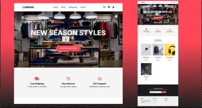 Lumina – واجهة متجر إلكتروني حديثة