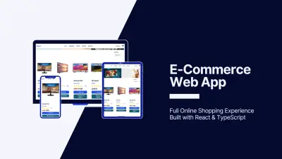 طوير موقع تجارة إلكترونية حديث لإدارة المنتجات والطلبات باستخدام React
