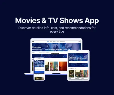 تطوير موقع ويب لمشاهدة الأفلام والمسلسلات باستخدام React وTypeScript مع دعم Dark Mode