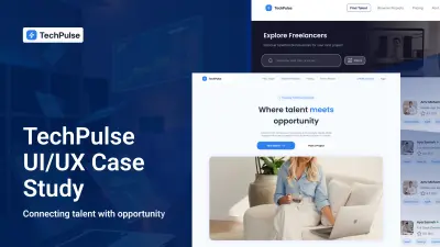 تصميم UI/UX لمنصة عمل حر احترافية