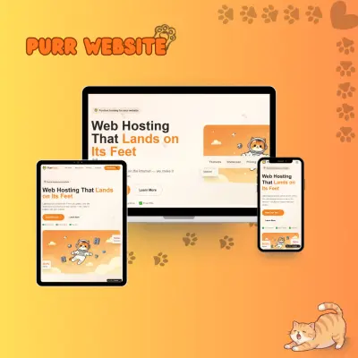 Landing Page لمنصة تقديم وخدمات رعاية القطط