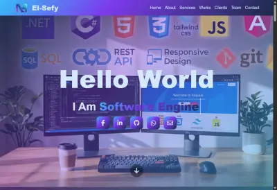 تطوير موقع Portfolio شخصي عصري وسريع