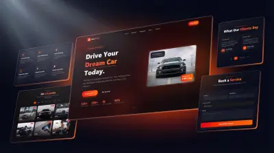 صفحة هبوط احترافية لموقع خدمات صيانة السيارات