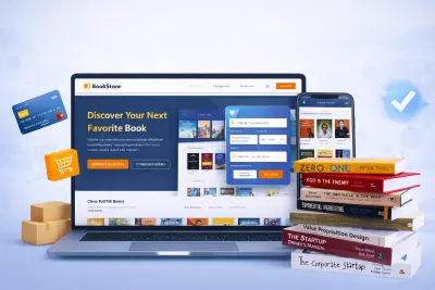 موقع إلكتروني لبيع الكتب.