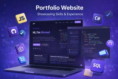 موقع Portfolio شخصي لعرض الأعمال والخبرات