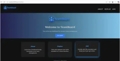 تصميم وتطوير لوحة تحكم لإدارة الأعضاء (Dashboard)