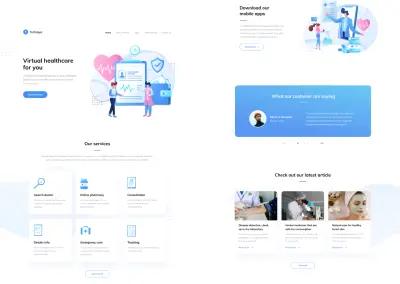 Trafalgar – Landing Page لمنصة خدمات طبية رقمية