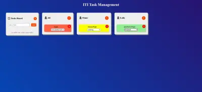 نظام إدارة مهام فريق العمل (Task Management Dashboard) باستخدام تقنيات الويب الحديثة
