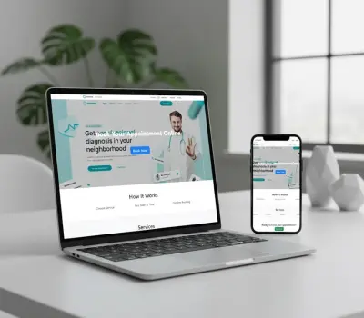 تصميم واجهة نظام حجز مواعيد أونلاين متكامل باستخدام Bootstrap