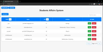 student affairs system