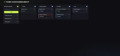 واجهة لإدارة المهام