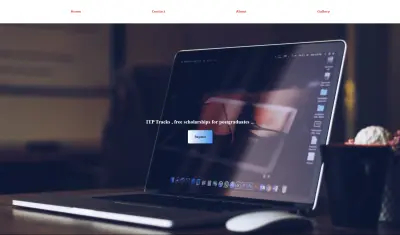 Simple Landing Page for ITI Scholarships