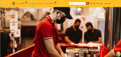 موقع مطعم شاورما سوري باستخدام ريأكت