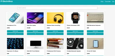 متجر إلكتروني تفاعلي