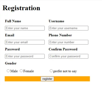 تصميم فورم تسجيل مستخدمين متجاوب (Clean & Modern Registration Form).