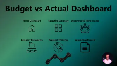 لوحة تحكم تحليلية شاملة لإدارة الموازنة والمصروفات الفعلية (Budget vs Actual) باستخدام Power BI