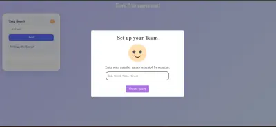 لوحة إدارة مهام الفريق التفاعلية