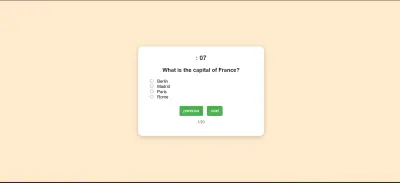 نظام اختبارات مصغّر – اختبار إلكتروني بزمن محدد
