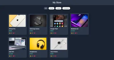 متجر إلكتروني ديناميكي