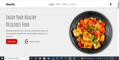 Mealify – Modern Restaurant Landing Page