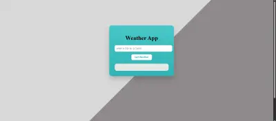 صفحة ويب لعرض معلومات الطقس الخاصة بموقع معين من اختيارك