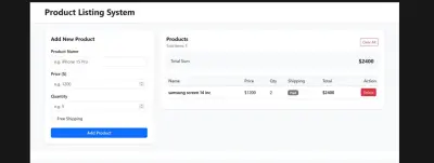 قائمة منتجات