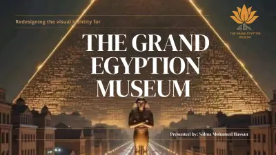 إعادة تصميم هوية بصرية مبتكرة مستوحاة من هوية Grand Egyptian Museum
