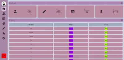 تصميم لوحة تحكم (Admin Dashboard) باستخدام HTML و CSS
