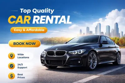 Car Rental Landing Page – صفحة هبوط تفاعلية (HTML, CSS, JS, Bootstrap)