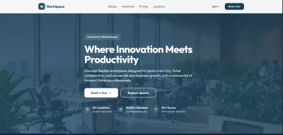 منصة لحجز مساحات العمل المشتركه