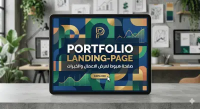 portfolio landing-page /صفحة هبوط لعرض الاعمال والخبرات