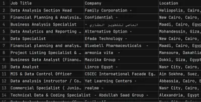 استخراج بيانات من مواقع web Scraping