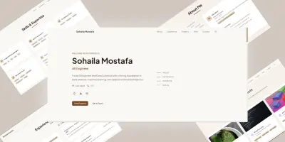 نشاء موفع تعريفي Portfolio