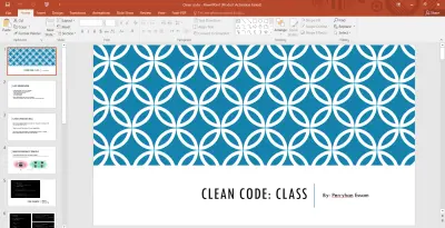 بريزنتيشن class clean code