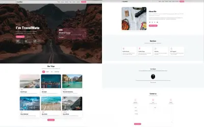 Traveling Landing Page