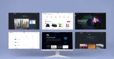 عمل موقع احترافي ب html5, css3, bootstrap, jquery صفحة واحدة مكونة من 5 اقسام