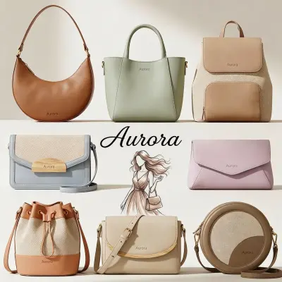 بناء الهوية البصرية والمحتوى الإبداعي لبراند الحقائب النسائية "أرورا - Aurora