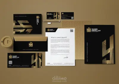 هوية بصرية - شركة ياسر عبدالله للمقاولات العامة