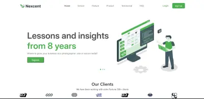 تصميم وتطوير صفحة هبوط احترافية