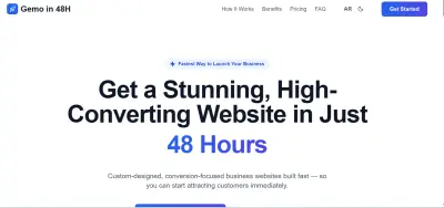 landing page