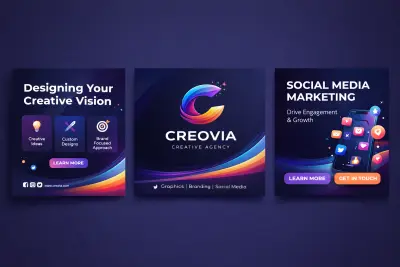 تصميم هوية بصرية كاملة (لوجو – كارت – سوشيال ميديا) بأسلوب عصري