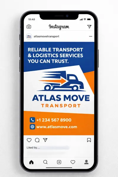 تصميم هوية بصرية متكاملة لشركة نقل وخدمات لوجستية