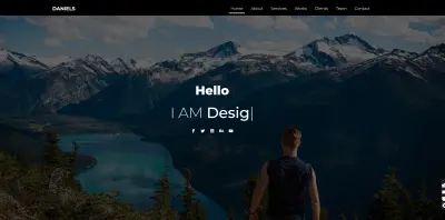 Landing page using html/css/bootstrap